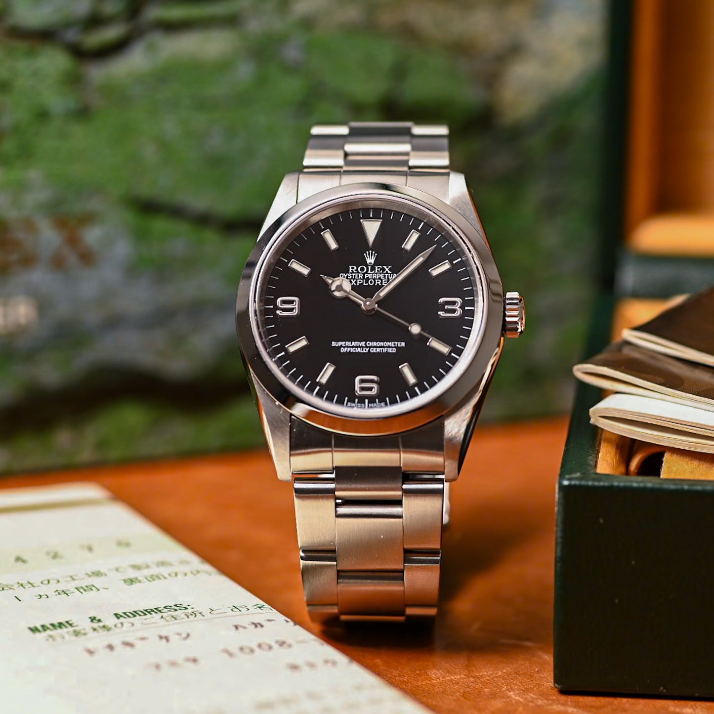Rolex Explorer I reference 14270 with box & papers