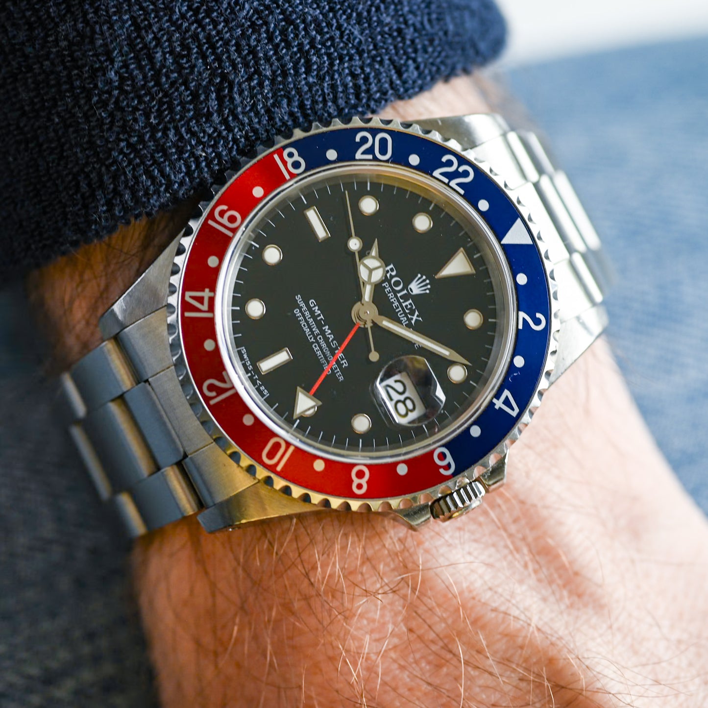 Rolex GMT-Master 16700 Pepsi Tritium Dial