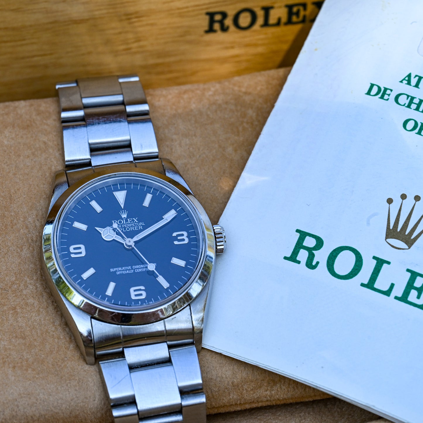 Rolex Explorer I reference 14270 with box & papers
